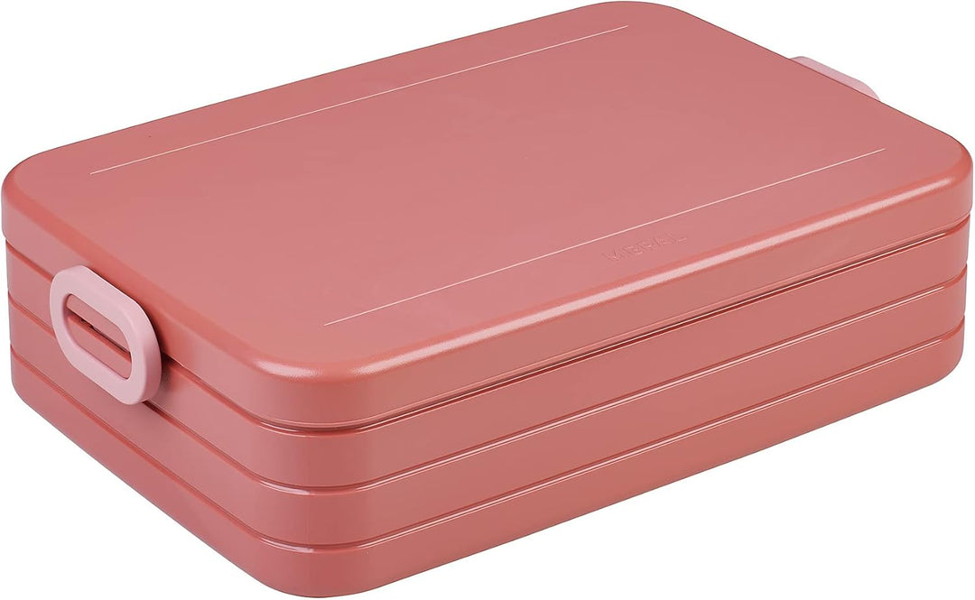 Mepal Brotdose Large - Brotdose mit Bento Box - Für 4 Sandwiches oder 8 Brotscheiben - Lunchbox für