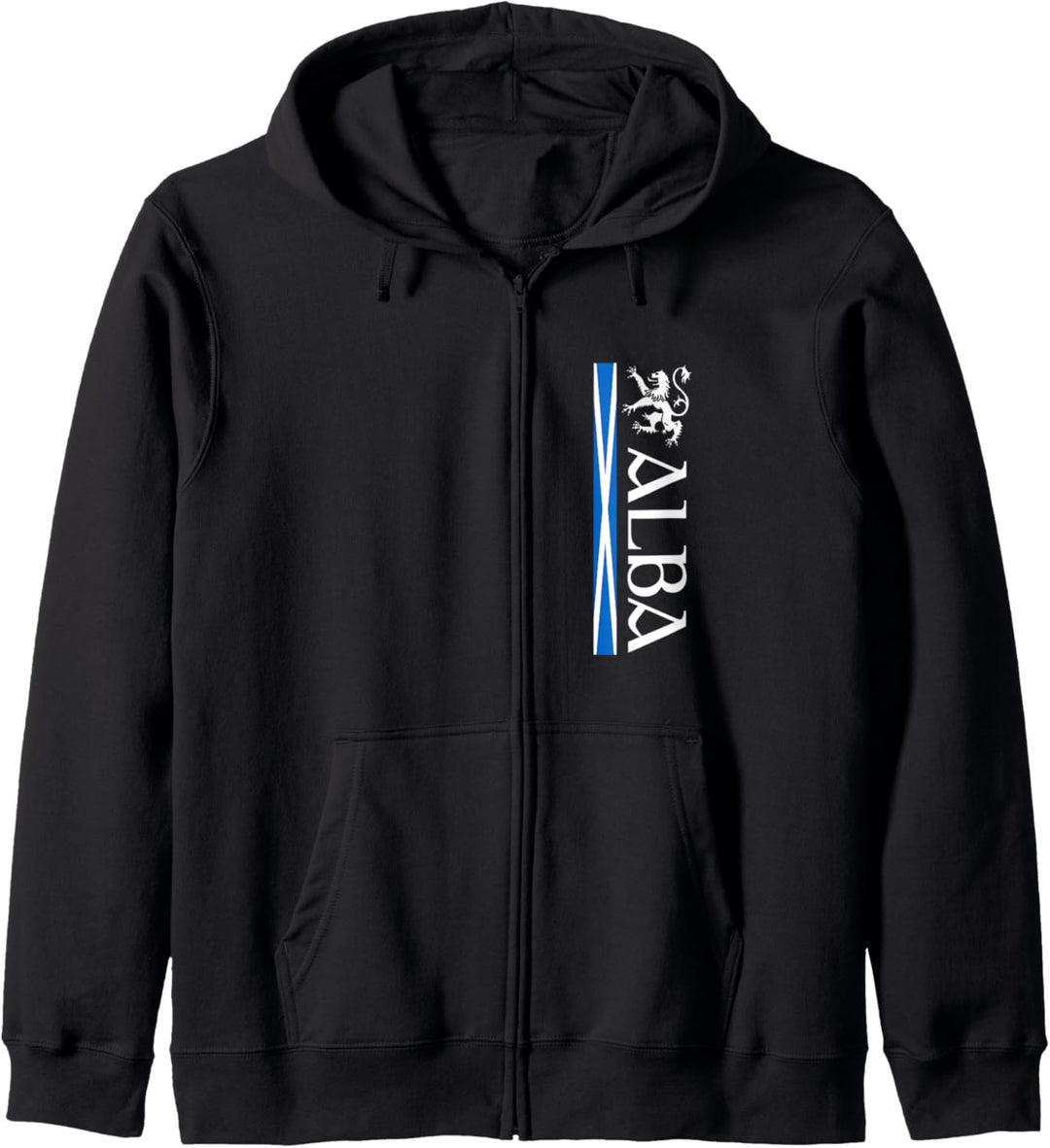Alba Scottish Gaelic The Saltire Vertical Flag Of Scotland Kapuzenjacke