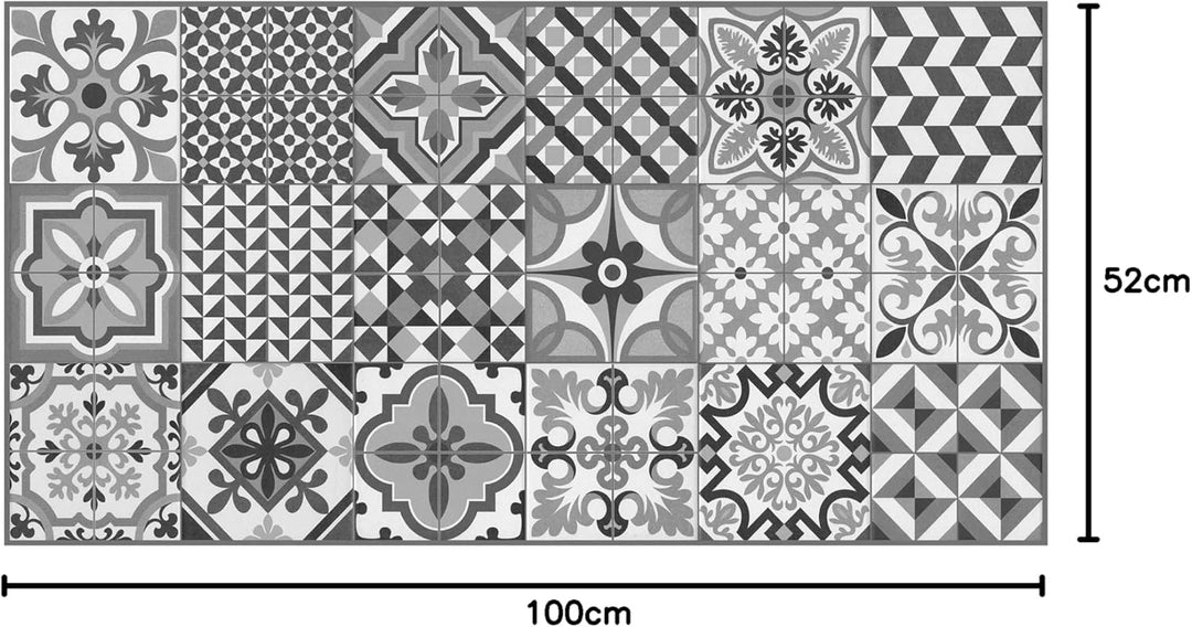 vilber, Vinylteppich, Toledo DU 05 52 X 100 x 0.22 cm Schwarz - 05 52 x 100 x 0.22 cm, Schwarz - 05