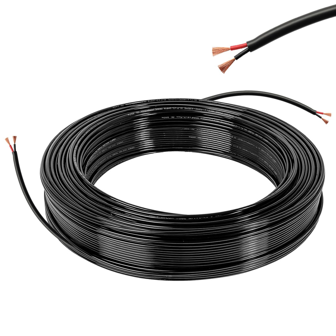 Elektrischer Draht 2 Adrig Kabel 2×0,5mm² 10M 20AWG 300V Impedanz Fahrzeugleitung Kabel 2 Leiter Kup