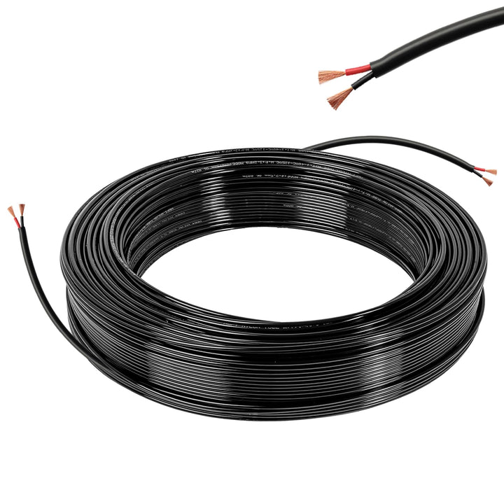 Elektrischer Draht 2 Adrig Kabel 2×0,5mm² 10M 20AWG 300V Impedanz Fahrzeugleitung Kabel 2 Leiter Kup