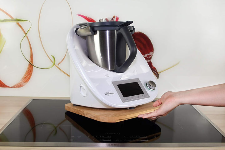 GZ-Design Premium Gleitbrett für Thermomix TM5 TM6 Zubehör aus Buchenholz Made in Germany Buchenholz