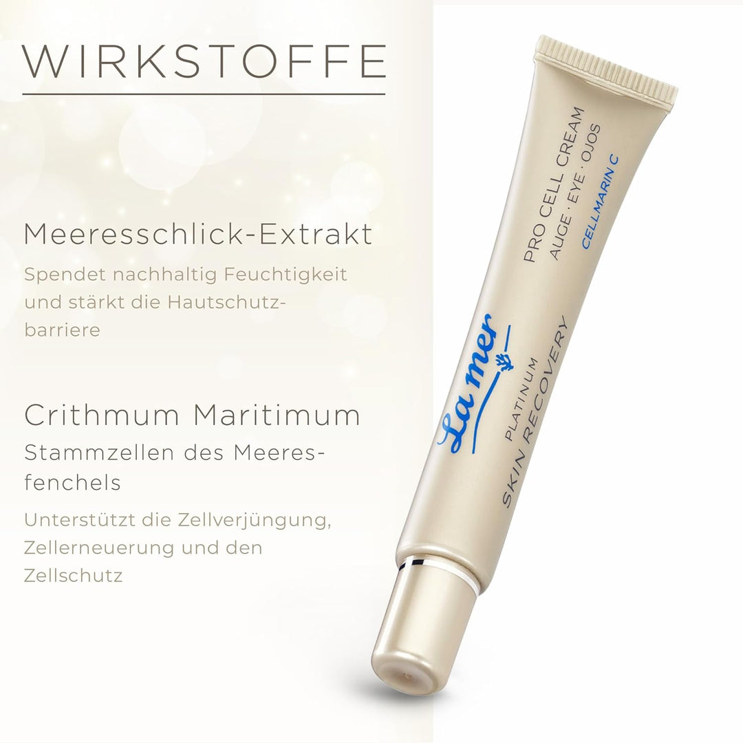 La mer Platinum Skin Recovery Pro Cell Cream Auge - Intensive Augencreme zur Verzögerung der Hautalt