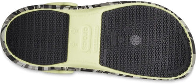 Crocs Unisex Bistro Graphic Clogs 36/37 EU Black Lime, 36/37 EU Black Lime