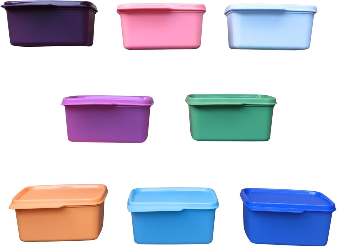 Tupperware Keep Tab Plastic Container Set, 500ml, Set of 4, Multicolour (TUP_B01AXR1M88)