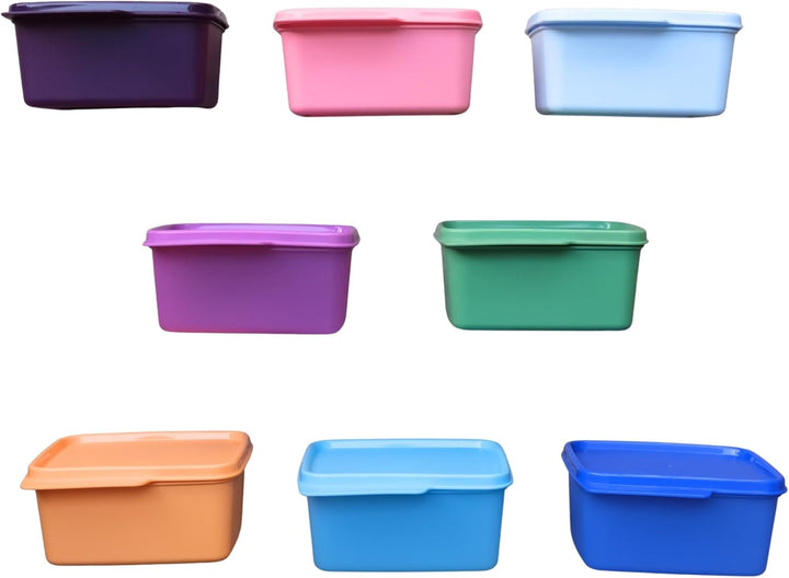 Tupperware Keep Tab Plastic Container Set, 500ml, Set of 4, Multicolour (TUP_B01AXR1M88)