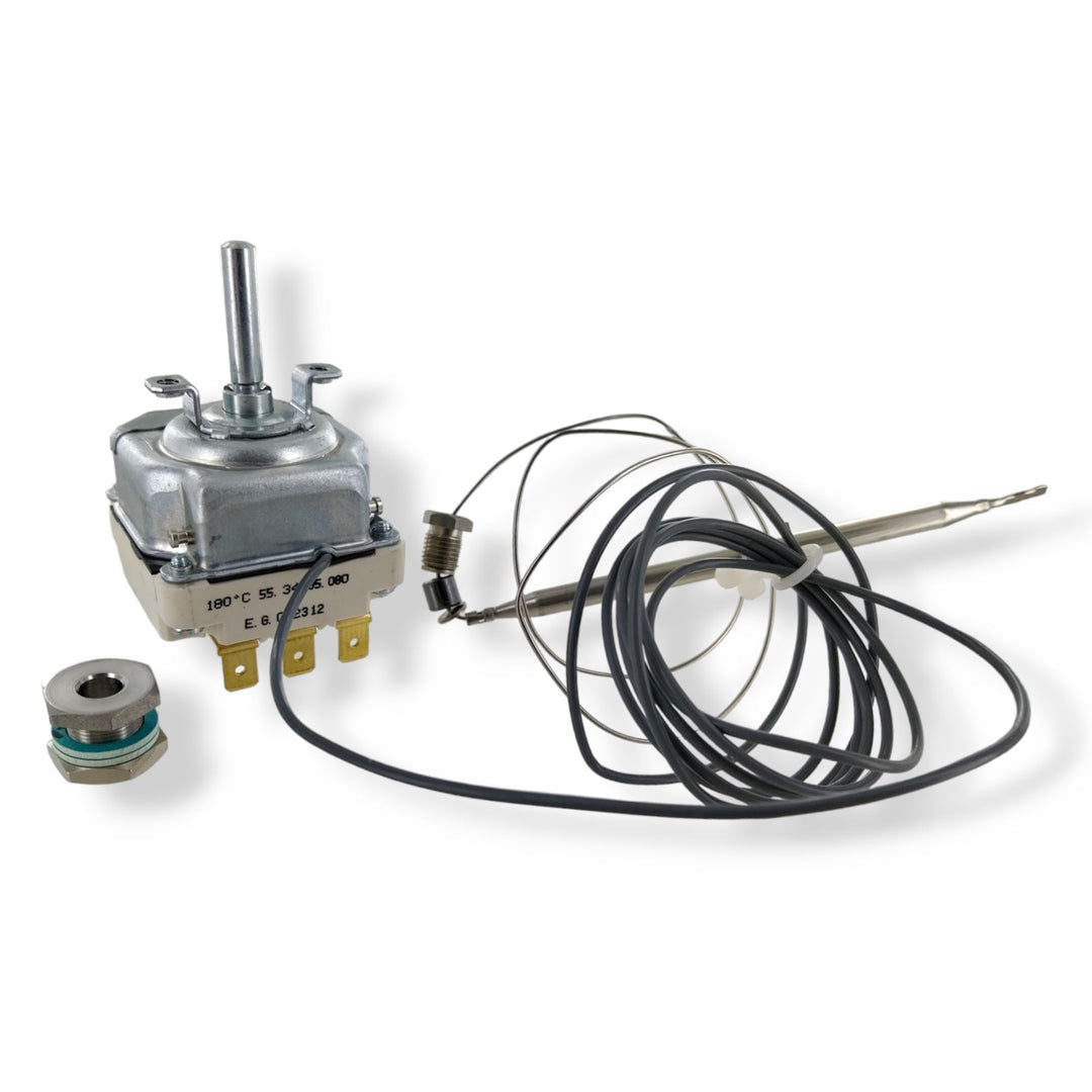 DL-pro Thermostat 95-180° für EGO 55.34035.080 5534035080 mit Stopfbuchse für Fritteuse