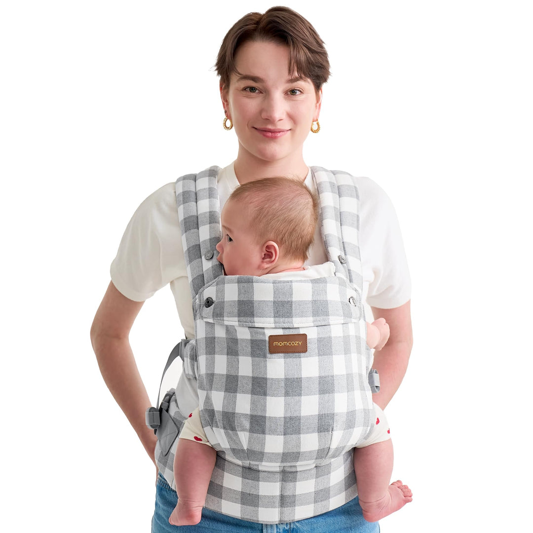 Momcozy Baby-Trage aus Natur-Baumwoll-Leinen: Besonders langlebig, ergonomisch, leicht &amp; komfortabel