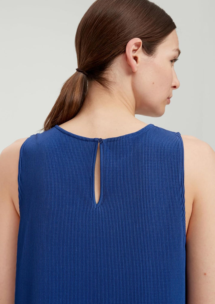 s.Oliver Damen Kleid Midi 48 Blau 5602, 48 Blau 5602