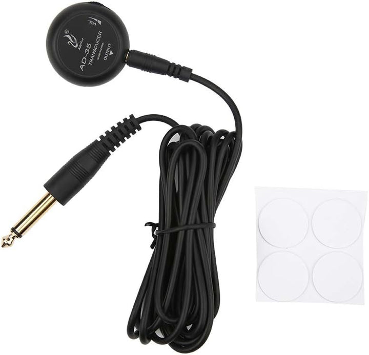 Dilwe Mini Piezo Tonabnehmer, Mikrofon Wandler für Akustische Gitarre Violine Ukelele