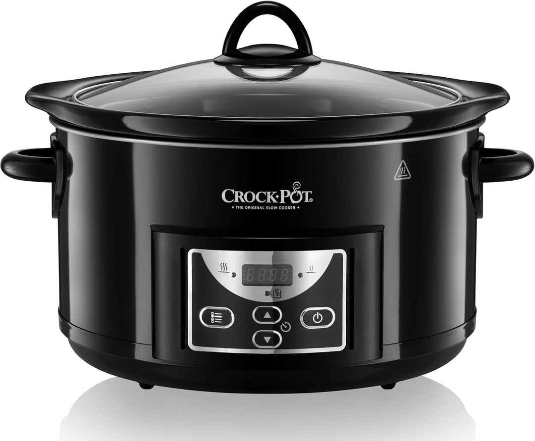 Crockpot Schongarer | 4,7 l (bis zu 5 Personen) | programmierbare Zeitschaltuhr | Schwarz