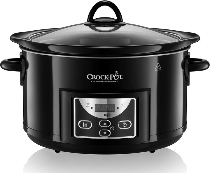 Crockpot Schongarer | 4,7 l (bis zu 5 Personen) | programmierbare Zeitschaltuhr | Schwarz