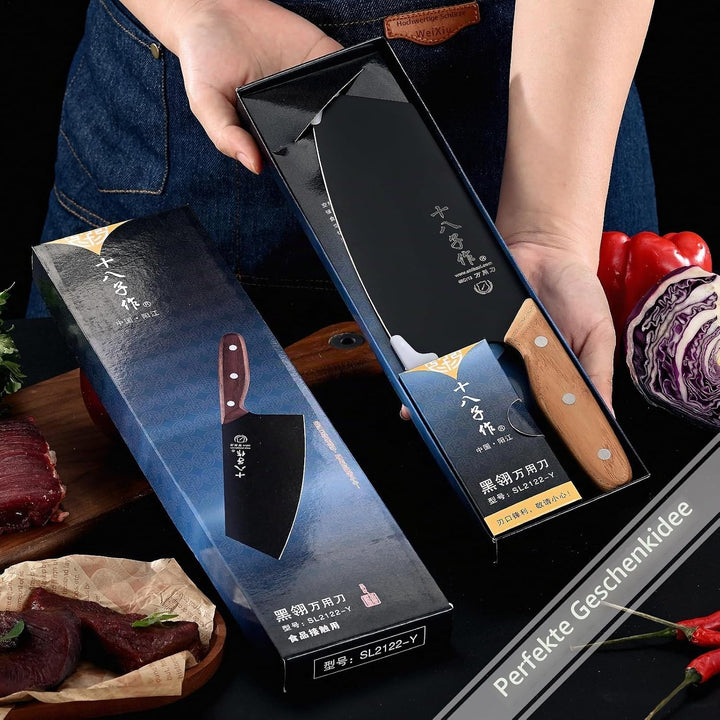 SHI BA ZI ZUO Küchen Messer Professionelles Küchenmesser Gemüsemesser für Müheloses,Kochmesser aus E