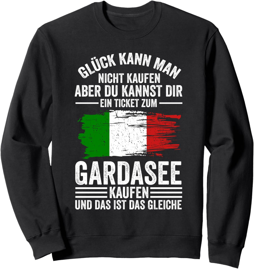 Italienische Flagge Gardasee Sweatshirt
