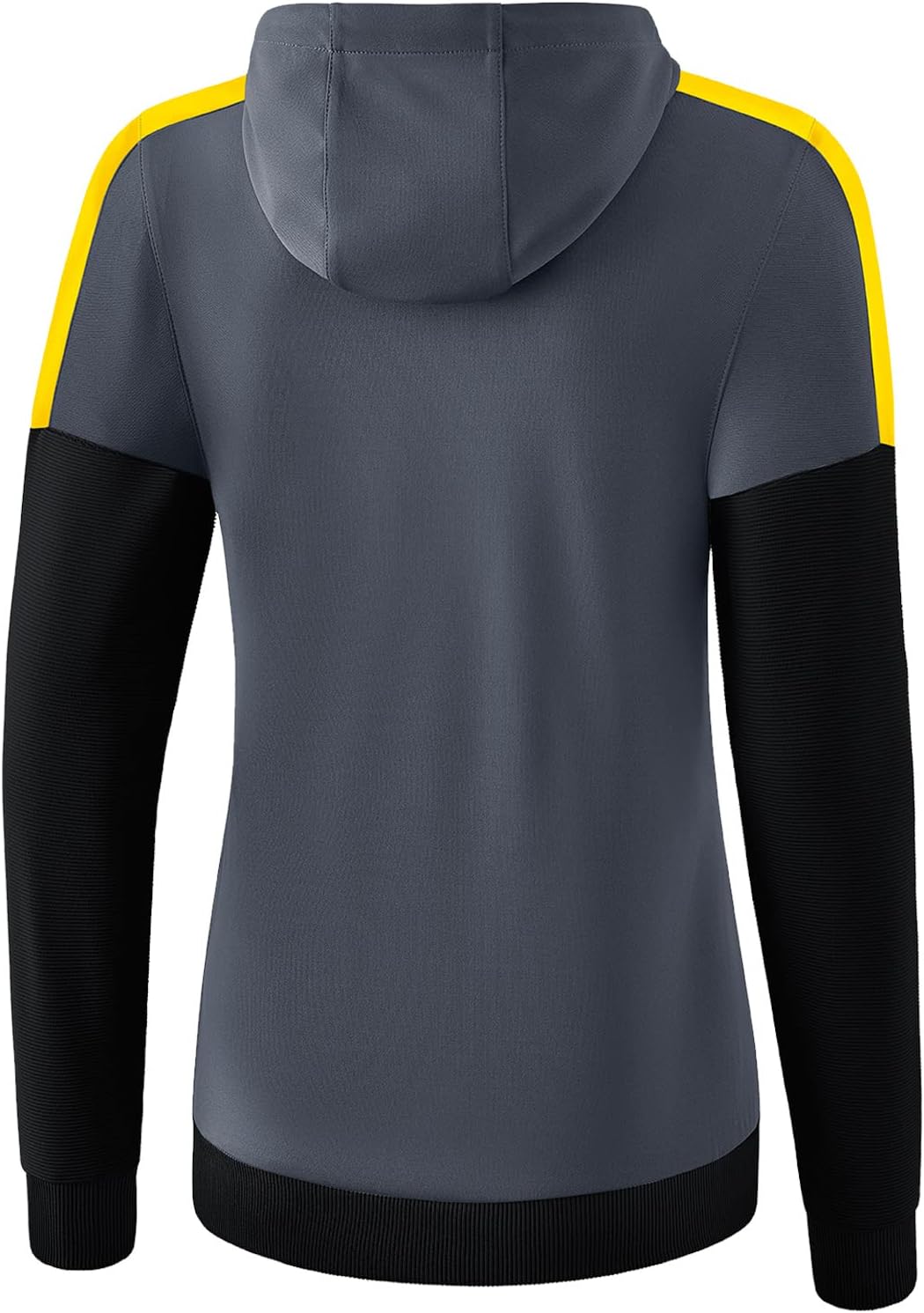 Erima Damen Präsentationsjacke Tracktop Squad 40 slate grey/schwarz/gelb, 40 slate grey/schwarz/gelb