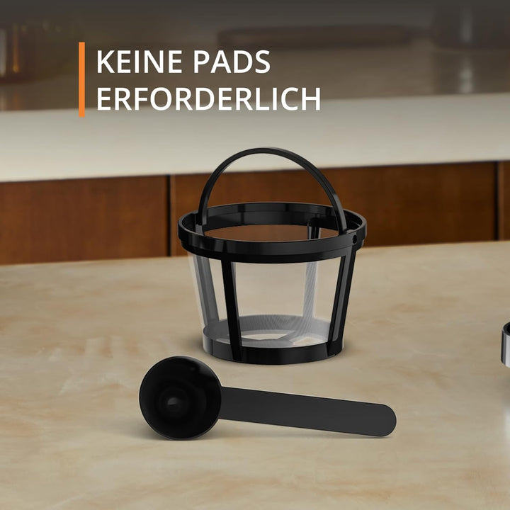 Krups Simply Brew Kaffeebereiter mit Filter 3 in 1, 3 Brühoptionen, amerikanischer Kaffee, hitzebest