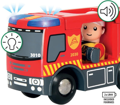 BRIO 33817 - Bahn Grosses Feuerwehr Deluxe Set, bunt