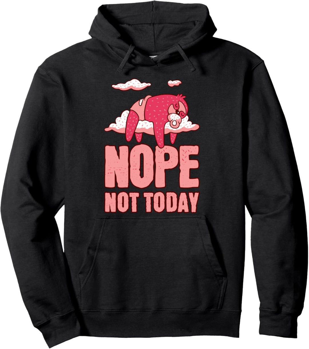 Faules Faultier in einem Baum Pullover Hoodie