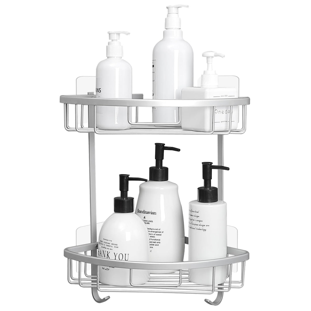 GRICOL Duschablage Ohne Bohren Duschregal Metall Eckablage Duschkorb Rostfrei Dusche Ablage Badezimm