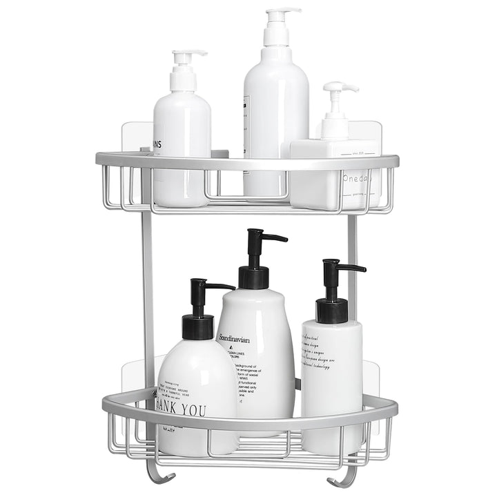 GRICOL Duschablage Ohne Bohren Duschregal Metall Eckablage Duschkorb Rostfrei Dusche Ablage Badezimm