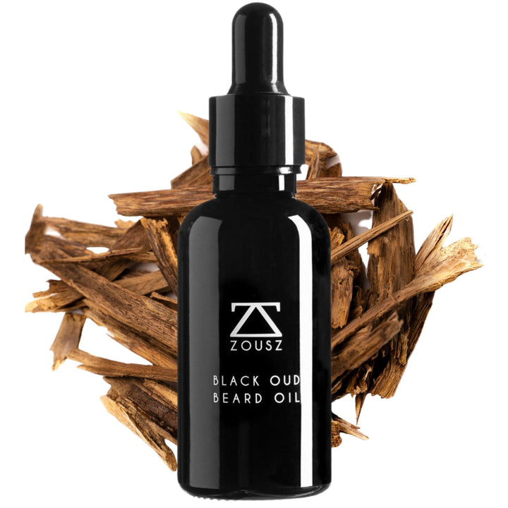 ZOUSZ Black Oud Bartöl für Männer, Feuchtigkeitscreme und Spülung für den Bart, nicht fettendes äthe
