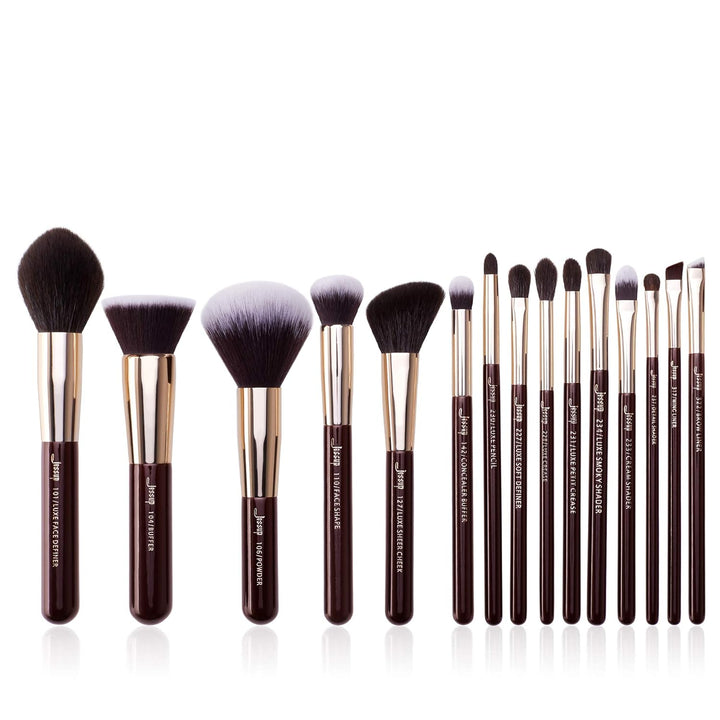 Jessup Pinselset 15 Stk Makeup Pinsel Set Kosmetik Schminkpinsel Augen Gesichts Pinsel Puder Lidscha