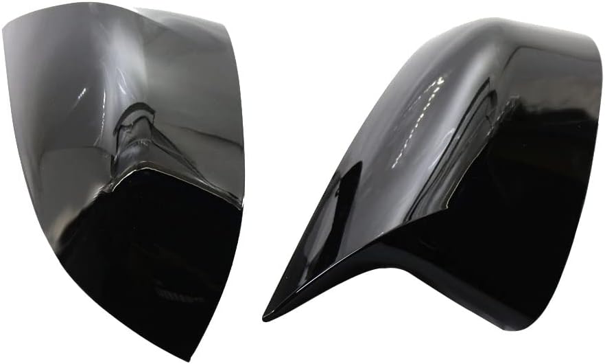 GSRECY Spiegel-Abdeckkappen im M-Stil, glänzend, Schwarz, für X3 X4 G01 G02 2018 2019 2020 2021, X5