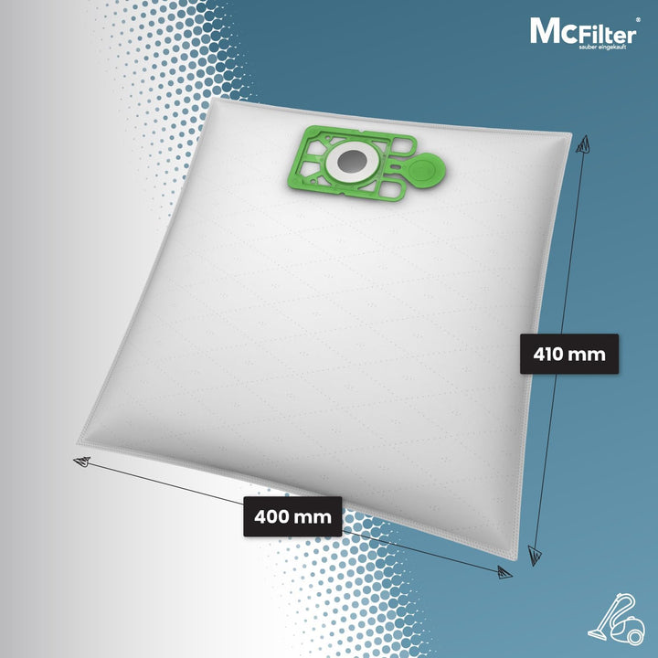 McFilter | 10 Staubsaugerbeutel geeigent für Numatic Harry, Henry, Hetty, James, Junior NVM-1CH Stau