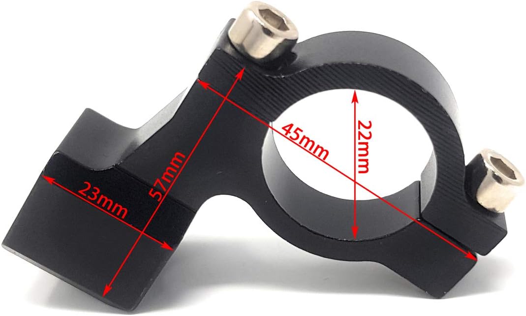 Motorrad Spiegel Halterung 10mm Im Uhrzeigersinn Gewinde X 2 für 22mm Lenker