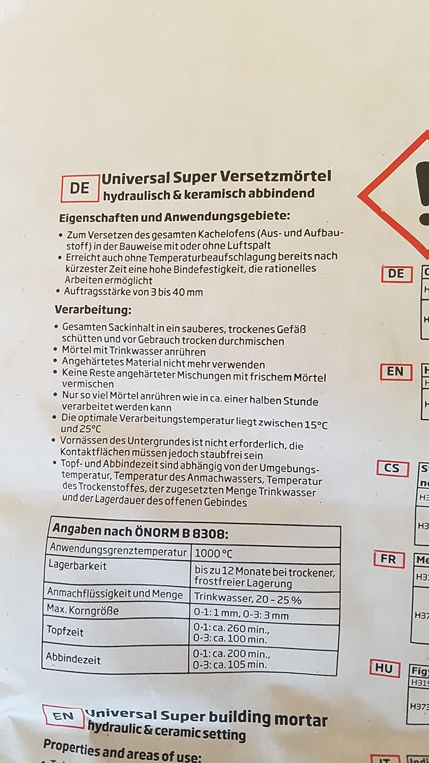 Rath Universal Mörtel Super 25 kg