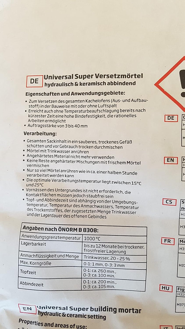 Rath Universal Mörtel Super 25 kg