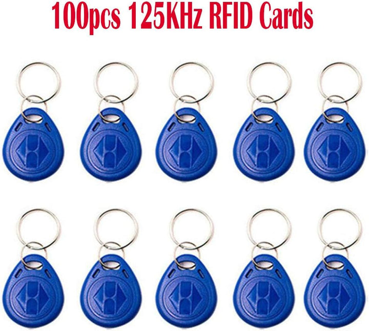 YAVIS EM4305 100 x RFID Transponder Chipschlüssel Beschreibbare Schlüsselring 125KHz Nähe EM ID Kart