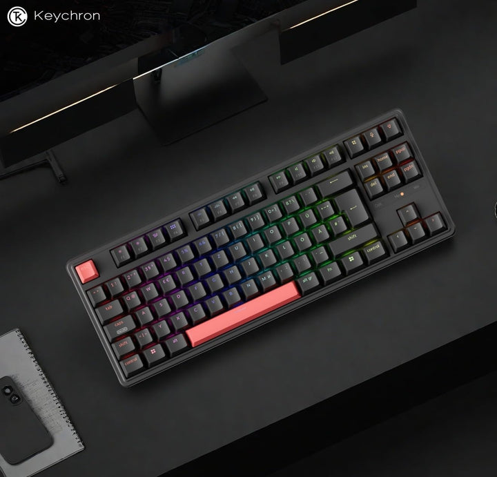 Keychron C3 Pro QMK/VIA Trådbundet Mekaniskt Tangentbord, Programmerbart, TKL-gamingtangentbord 87 T