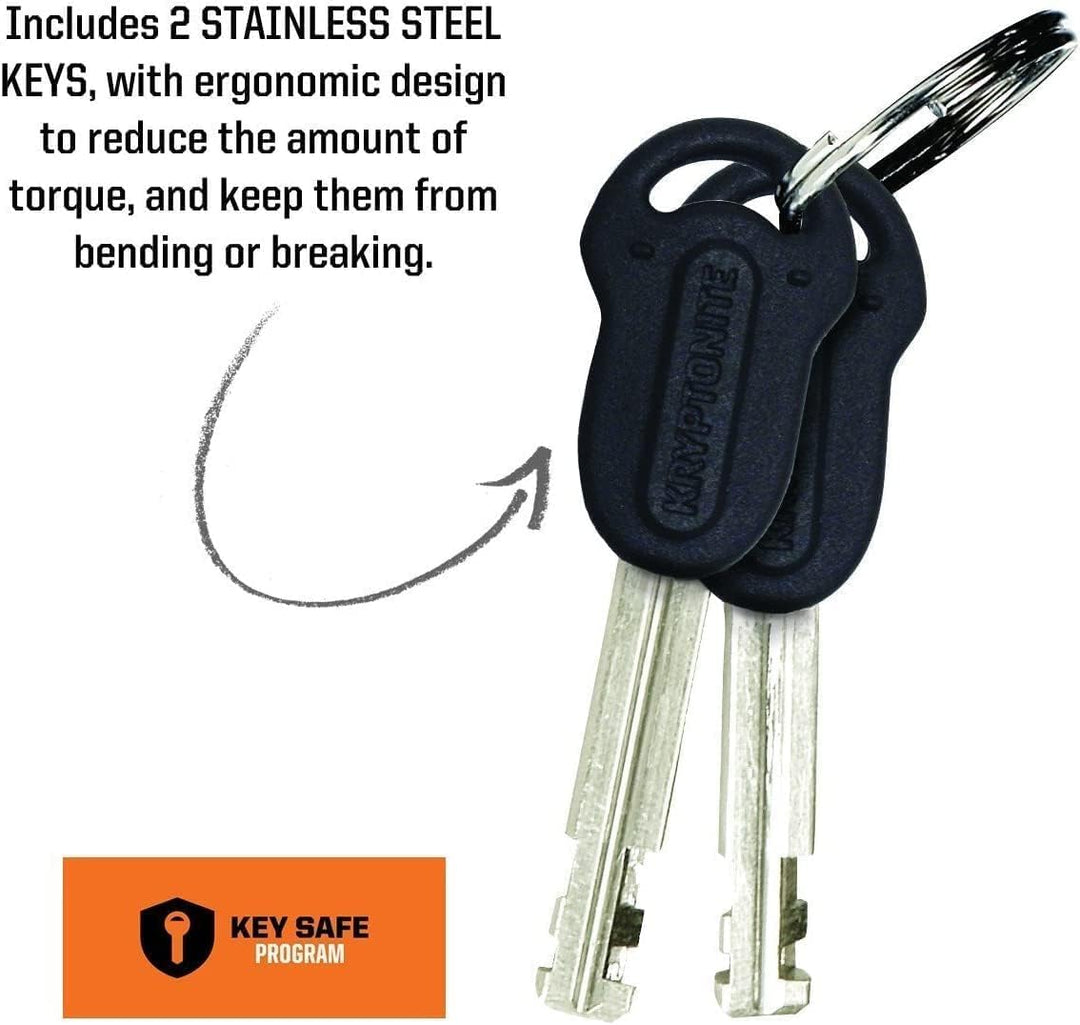 Kryptonite Kryptolok Mini-7 12,7 mm U-Lock Fahrradschloss mit FlexFrame-U Halterung, Unisex-Erwachse