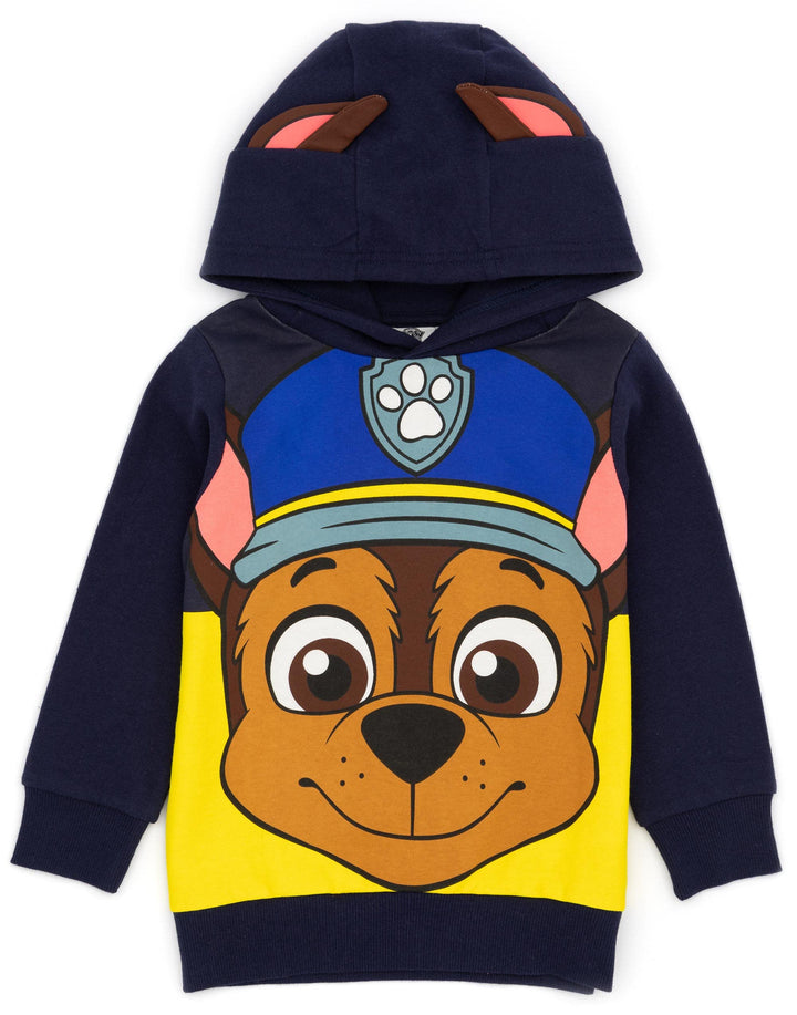 PAW PATROL Kids Hoodie Chase Marshall Skye Everest ODER Rubble 3D Ohren Pullover 4-5 Jahre Chase, 4-