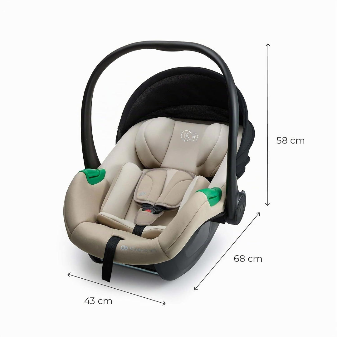 Kinderkraft MINK PRO 2 i-Size 40-87 cm Autositz, Tragesitz von Geburt an Gruppe 0+, verstellbares Ko