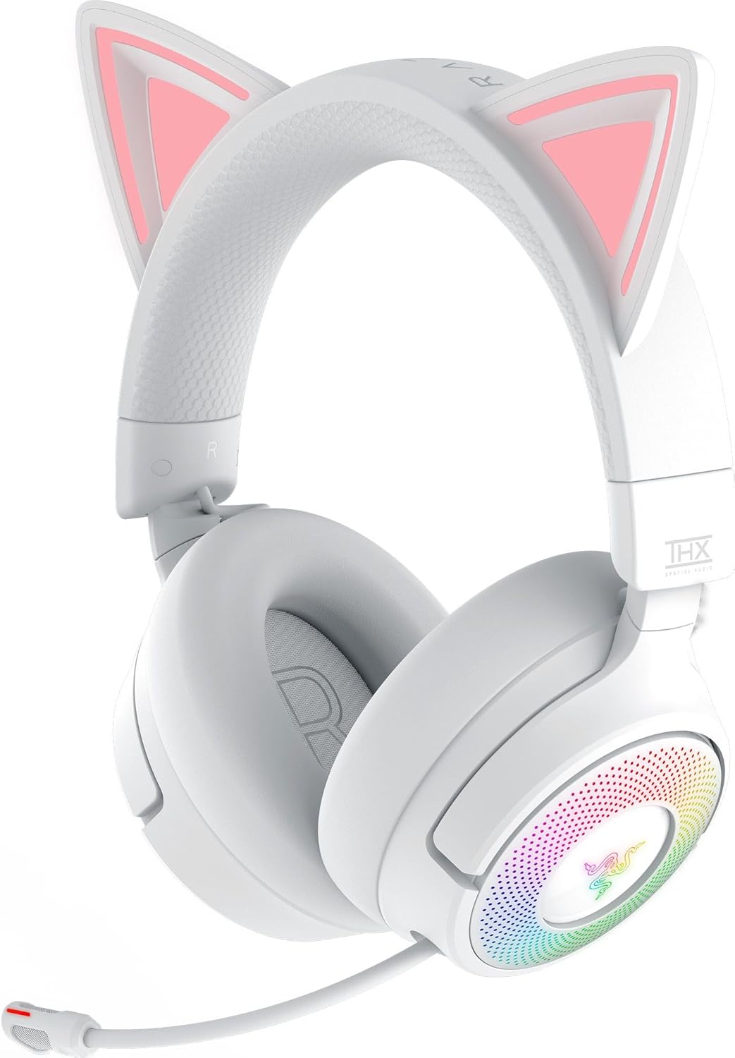 Razer Kraken Kitty V3 Pro - Kabelloses RGB-Kitty-Headset für Gaming - Reaktive Streaming-Katzenohren