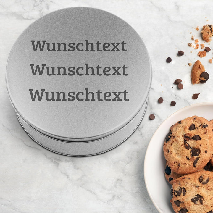 printplanet® - XL Keksdose personalisiert - Keks-Dose mit eigenem Wunschtext personalisieren - Plätz