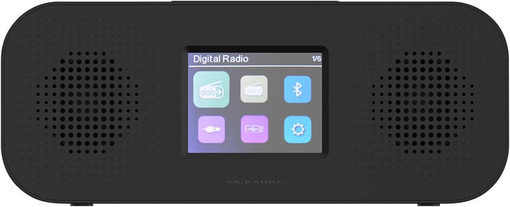VR-Radio Radiowecker: Stereo-Radio-Wecker mit DAB+, Notfall-Warn-Funktion, USB, Bluetooth (DAB Radio