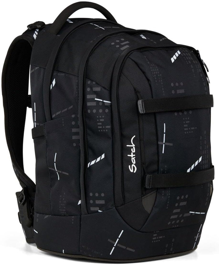Satch Pack Schulrucksack Set 2tlg. inkl. Pencil Slider (Ninja Matrix), Ninja Matrix