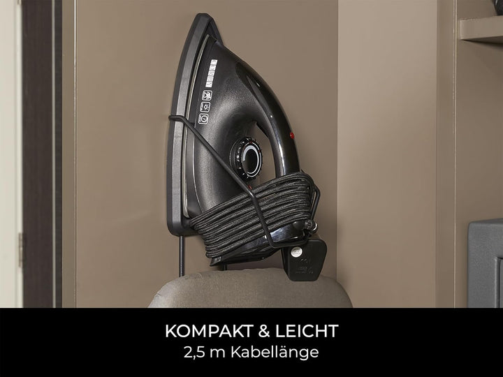 Corby Sherwood Trockenbügeleisen, 1200 W, Schwarz, EU-Stecker