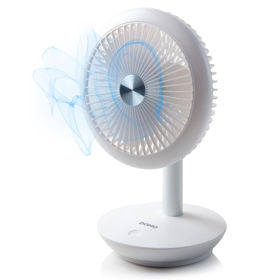 Domo DOMO DO8147 Tischventilator 5 W (Ø x H) 18 cm x 28.2 cm Weiss