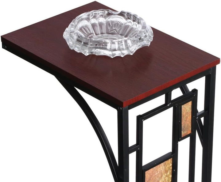 Yaheetech Beistelltisch Stabiler Couchtisch C- Form Kaffeetisch Teetisch Industrial Design Wohnzimme