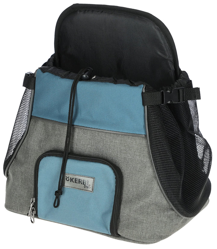 Fronttragetasche Vacation 31x24x38cm, grau/blau