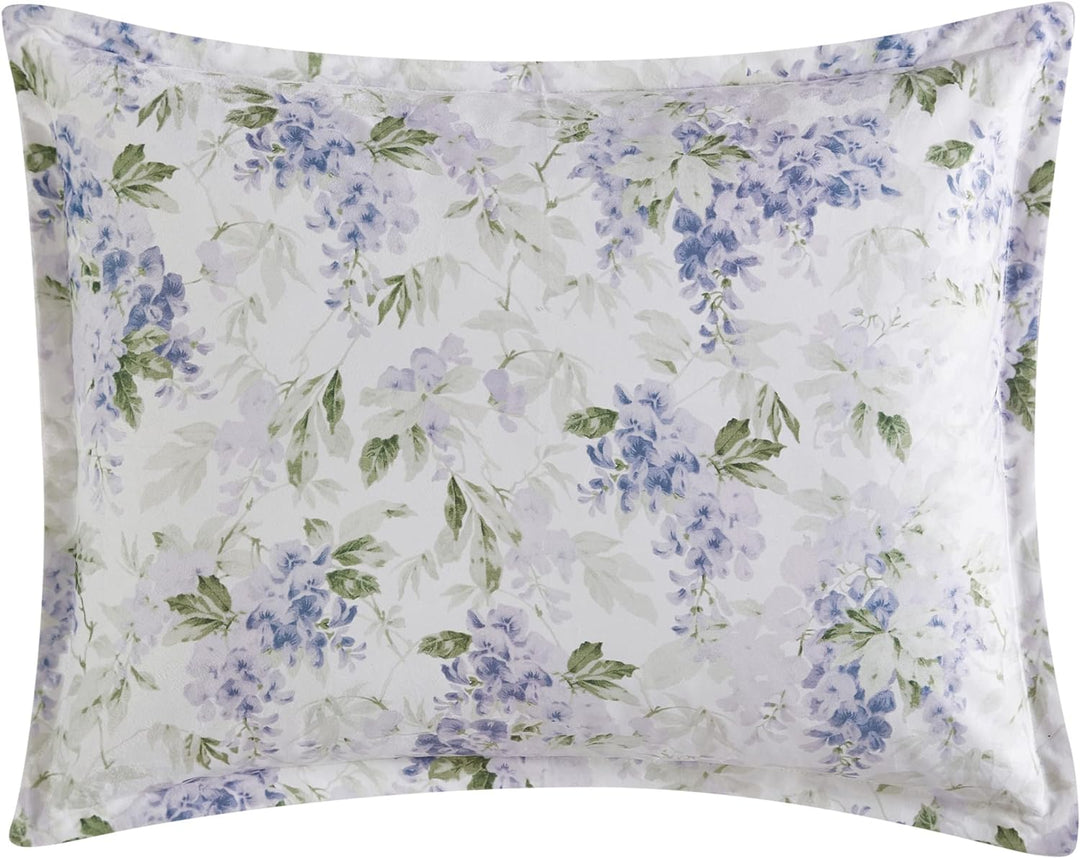 Laura Ashley - King-Size-Bettbezug-Set, Plüsch-Samt-Bettwäsche-Set, Designer-Heimdekoration (Glyzini
