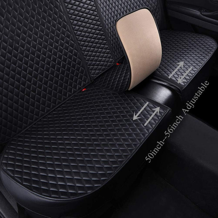 Red Rain Luxus-Autositzbezüge, Leder, für Vorder- und Rücksitz, mit Airbag-kompatibel, 9 Stück, Univ