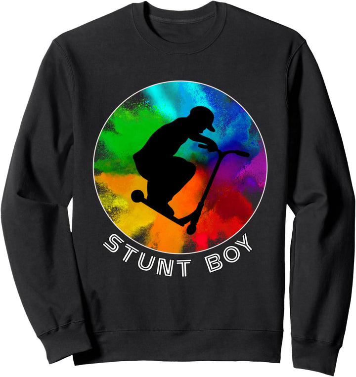 Stunt Tretroller Skater Scooter Tricks Kinder Mann Scoot Sweatshirt