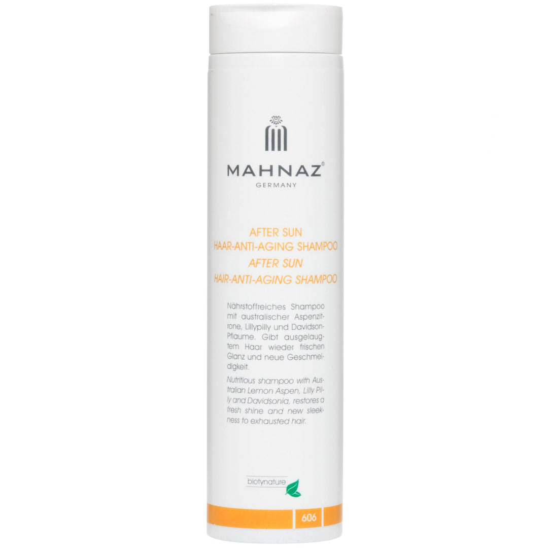 MAHNAZ® After Sun & Anti-Aging Shampoo, neue Vitalität nach Sonne, Strand, Salzwasser, 200 ml