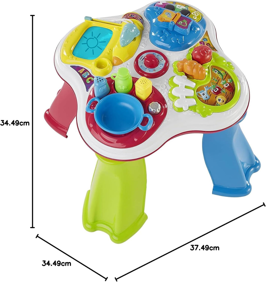 Chicco Artsana Spieltisch für Kinder Tisch Wachse und Lerne, Tisch Wachse und Lerne