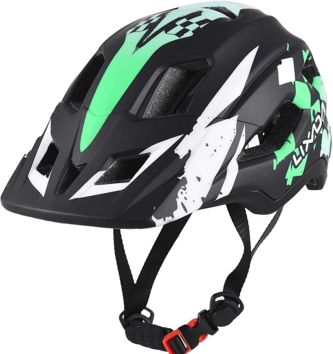 Lixada Fahrradhelm Kinder Helm Fullface Abnehmbar Unisex 50-56cm Children's Helmet 2-In-2 Integrated
